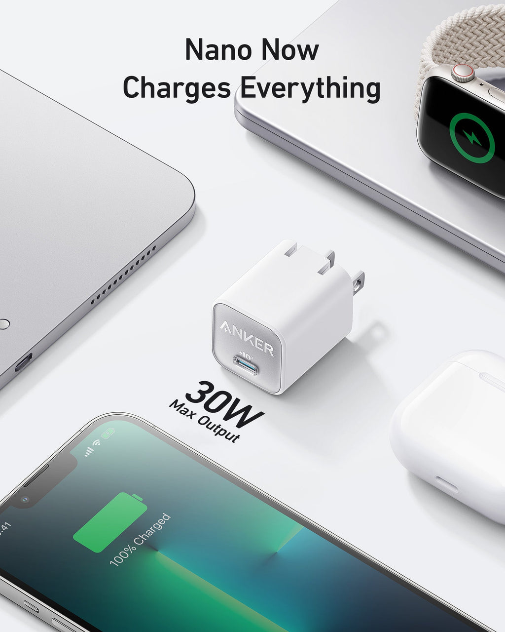 Anker Nano Charger (30W) - Compact GaN Fast Charger