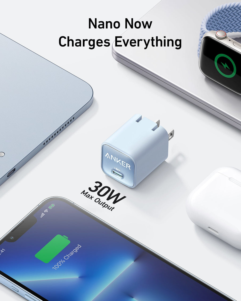 Anker Nano Charger (30W) - Compact GaN Fast Charger