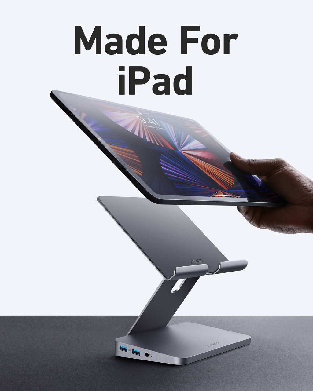 Anker 551 USB-C Hub (8-in-1) - Adjustable Tablet Stand