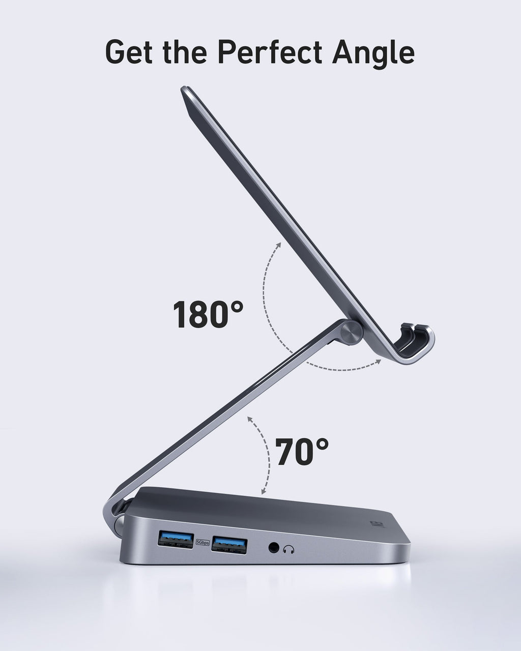 Anker 551 USB-C Hub (8-in-1) - Adjustable Tablet Stand