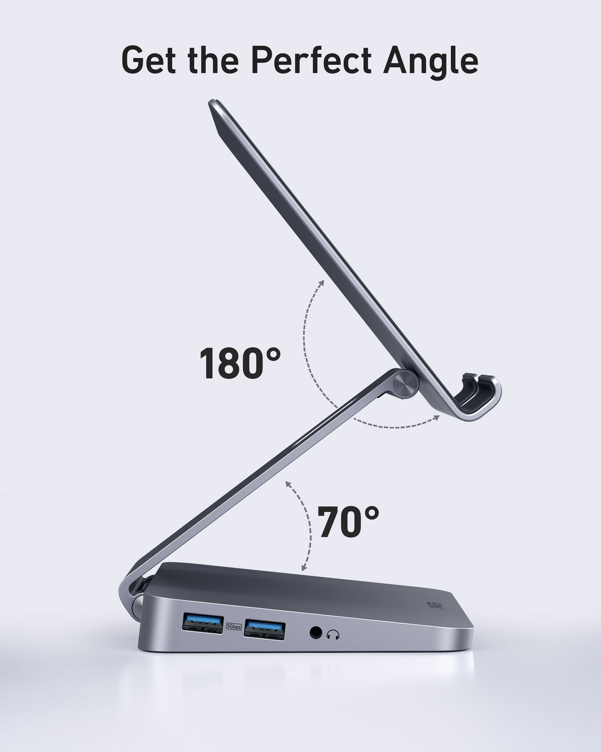 Anker 551 USB-C Hub (8-in-1) - Adjustable Tablet Stand