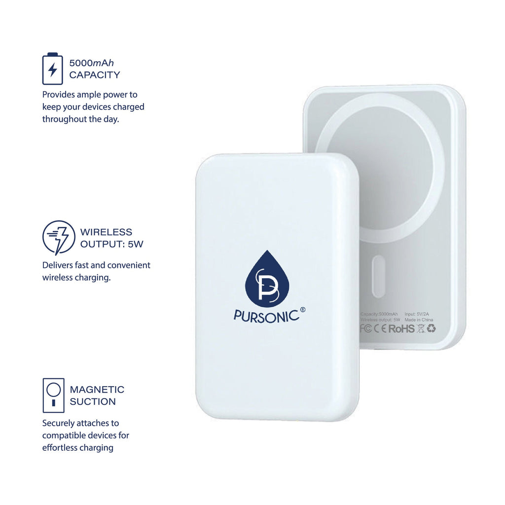Magnetic Wireless Power Bank - Snap-On Portable Charger