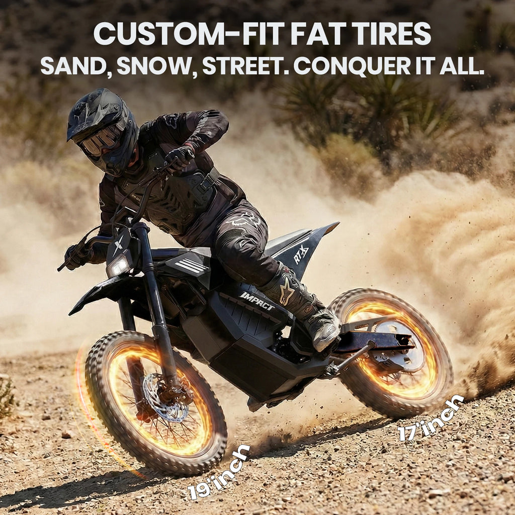 ESKUTE RT-X Electric Dirt Bike - 6500W Mid-Drive, 53MPH, UL2849