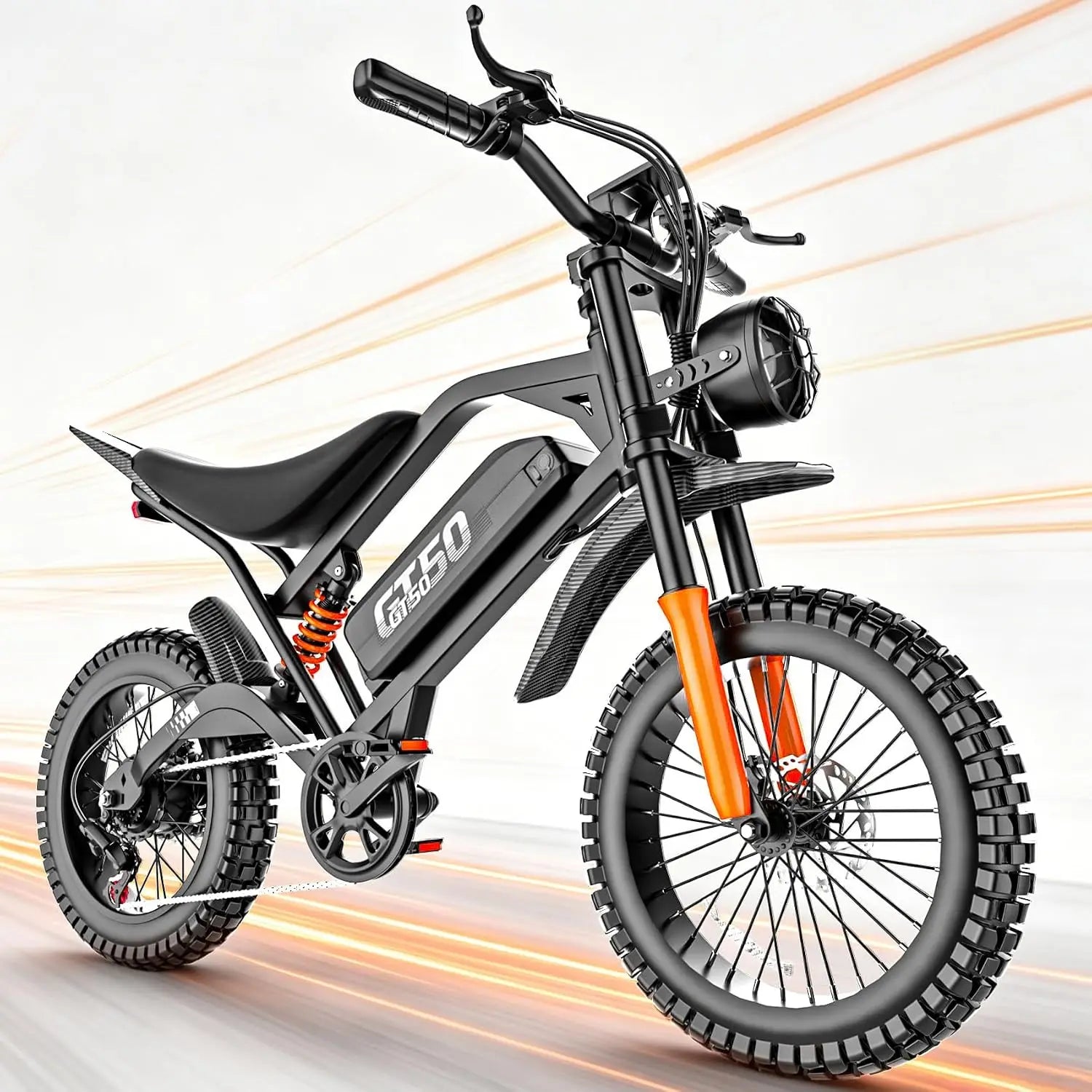 5500W Electric Dirt Bike - 40MPH, 48V 30Ah Battery, Hydraulic Brakes