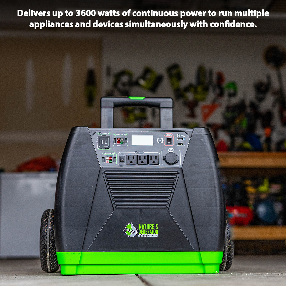Nature's Generator Elite - 3600W Pure Sine Wave Backup Power