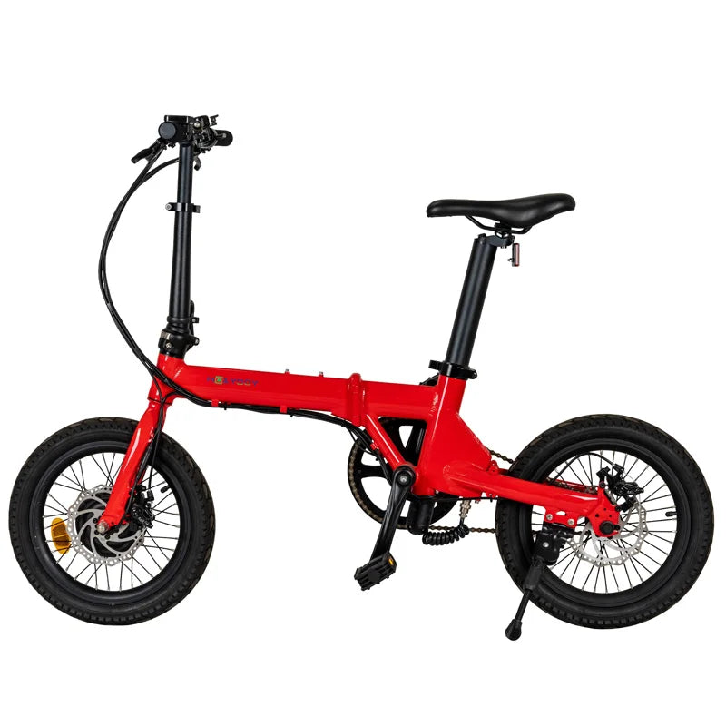 Folding Electric Bike - 16in Tires, 250W Lithium Battery