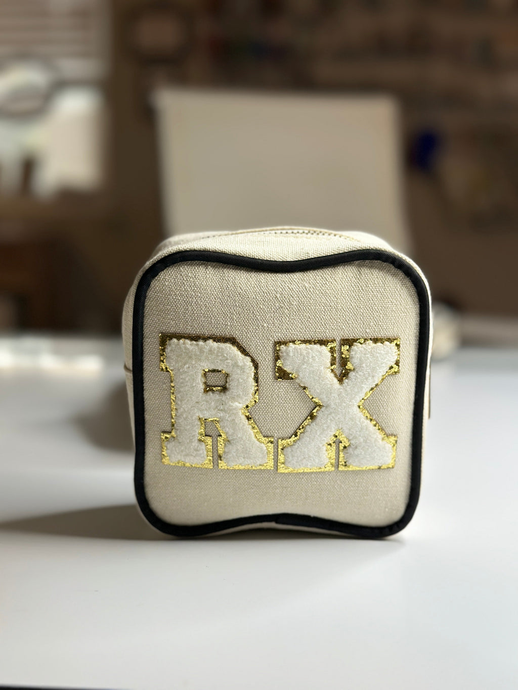 Personalized Zip Square Pouch - Custom Accessory Case