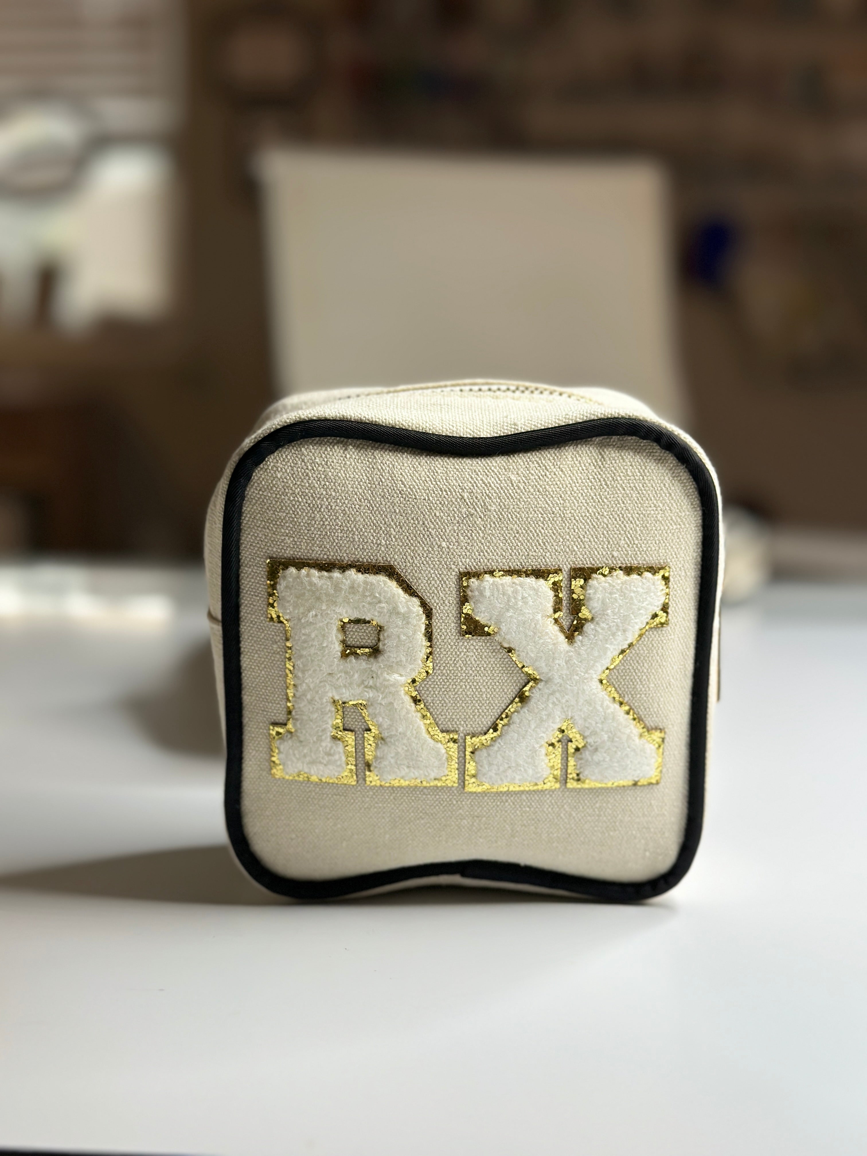 Personalized Zip Square Pouch - Custom Accessory Case