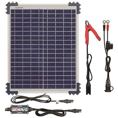 OptiMate Solar Panel Kit with Battery Clamps