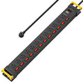 12-Outlet Heavy Duty Power Strip - 1020J Surge Protector, 9ft Cord
