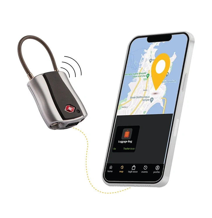 Dolphin Smart Padlock - Keyless Bluetooth Luggage Lock